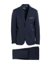 Over-d Over/d Man Suit Midnight Blue Size 42 Polyester, Viscose, Elastane In Blue