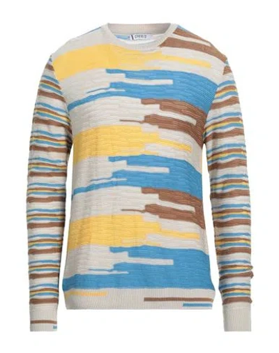 Over-d Over/d Man Sweater Azure Size L Cotton