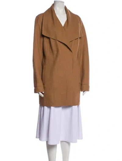 Pre-owned Overland Alpaca Coat In Neutral