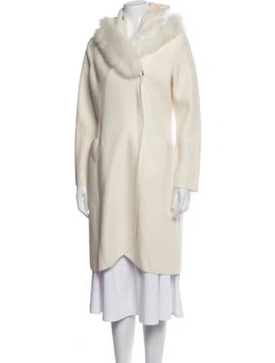 Pre-owned Overland Alpaca Coat In Neutrals