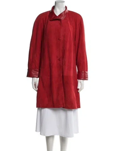 Pre-owned Overland Coat In Red