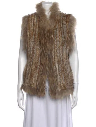 Pre-owned Overland Fox Mock Neck Sweater In Neutral