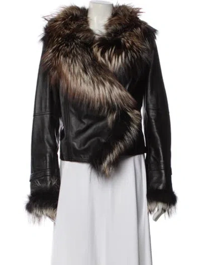 Pre-owned Overland Lambskin Fur Jacket In White