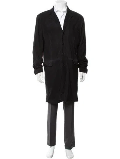 Pre-owned Overland Lambskin Overcoat In Brown