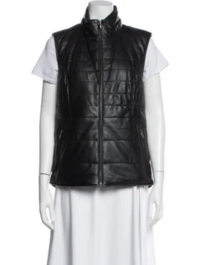 Pre-owned Overland Lambskin Vest In Black
