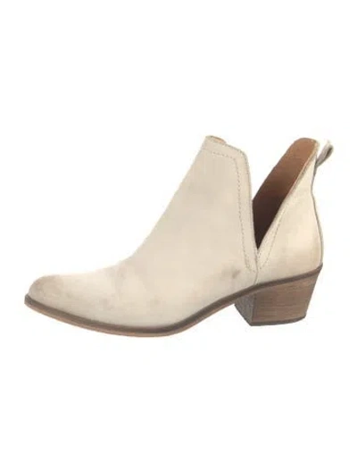 Pre-owned Overland Leather Chelsea Boots In Neutrals