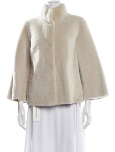 Pre-owned Overland Leather Jacket In Neutral