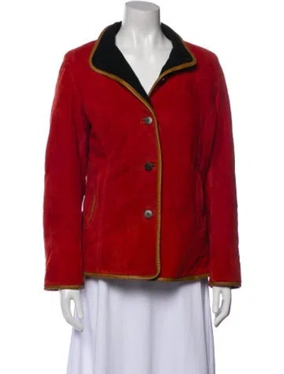 Pre-owned Overland Leather Jacket In Red