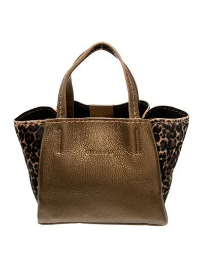 Pre-owned Overland Leather Top Handle Bag In Brown