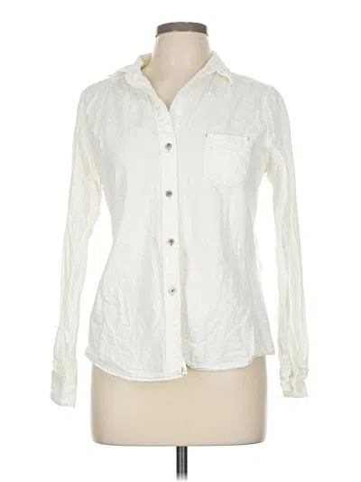 Pre-owned Overland Long Sleeve Button Down Shirt In Ivory