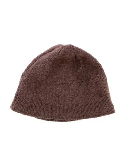 Pre-owned Overland Merino Wool Beanie In Brown