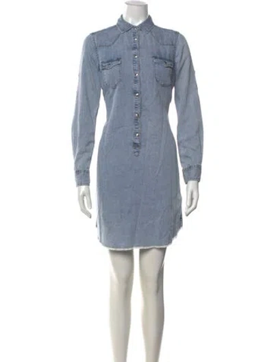 Pre-owned Overland Mini Dress In Black
