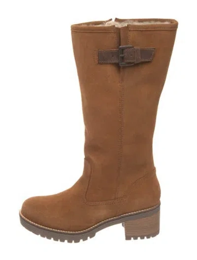 Pre-owned Overland Suede Boots W/ Tags In Brown