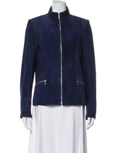 Pre-owned Overland Suede Jacket In Blue