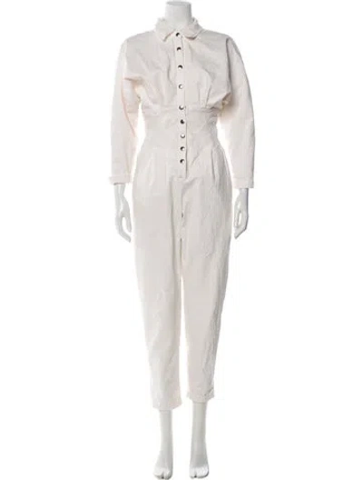 Pre-owned Overlover Jumpsuit In White