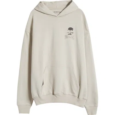 Overnight Angel Crew Desert Cotton Hoodie In Sand