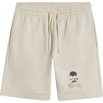 Overnight Angel Crew Desert Cotton Sweat Shorts In Sand