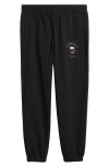 Overnight Angel Crew Graffiti Skull Cotton Sweatpants In Black