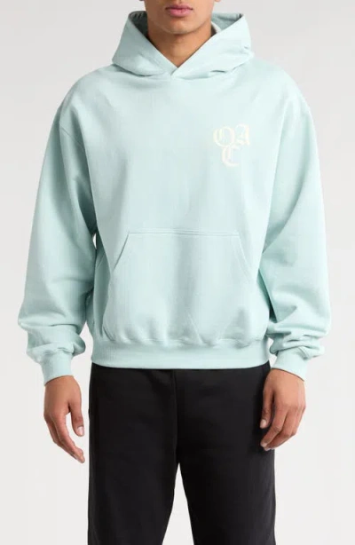 Overnight Angel Crew Sitting Pretty Hoodie In Washed Cold Blue