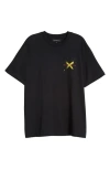 Overnight Angel Crew X-dl Colorway Graphic T-shirt In Black