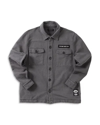 Overnight Angels Crew Mechanics Sweater Jacket - Exclusive In Gray
