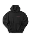 Overnight Angels Crew Oversized Graphic Hoodie In Black