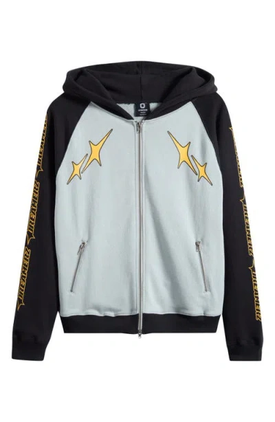 Overtime City Dreamerz Star Zip Hoodie In Blue