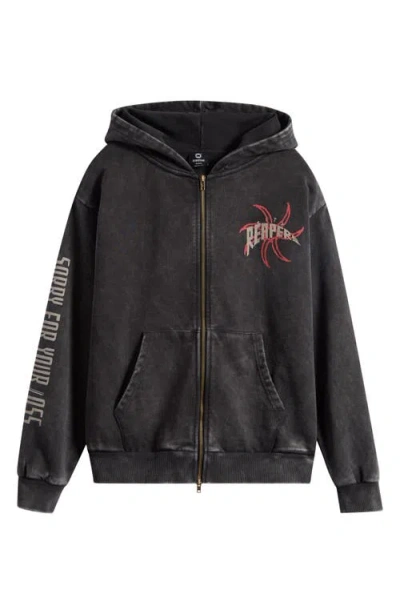 Overtime City Reapers Scythe Zip Hoodie In Black