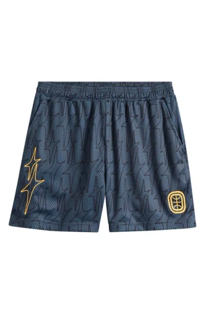 Overtime Dreamerz Star Mesh Shorts In Blue
