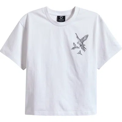 Overtime Kids' Summer Graphic T-shirt In Gray