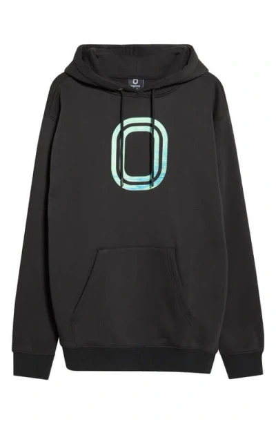 Overtime Motion Graphic Hoodie In Black