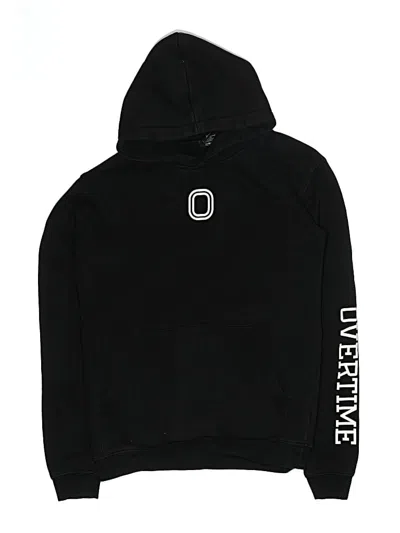 Pre-owned Overtime Kids' Pullover Hoodie In Black