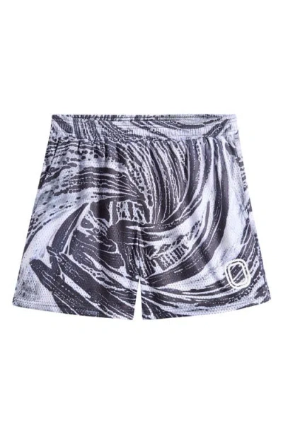 Overtime Splash Mesh Shorts In Black