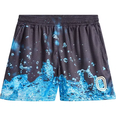 Overtime Splash Mesh Shorts In Brown