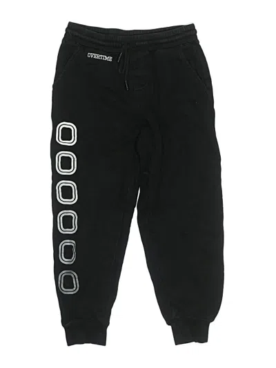 Pre-owned Overtime Kids' Sweatpants In Black