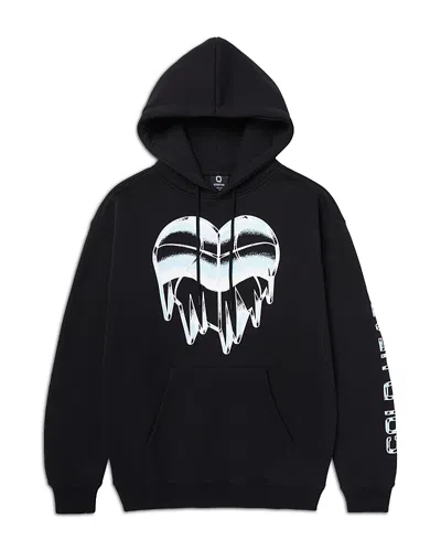 Overtime Unisex Cold Hearts Iced Hoodie - Big Kid In Black