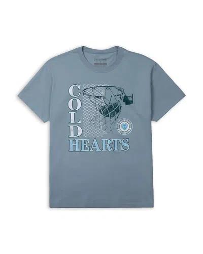 Overtime Unisex Elite Cold Hearts Basketball Cotton Tee - Little Kid, Big Kid In Blue