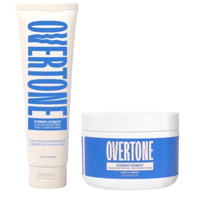 Overtone Healthy Color Duo Coloring Conditioner + Daily Conditioner Set - Cosmic Cobalt Healthy Color Duo