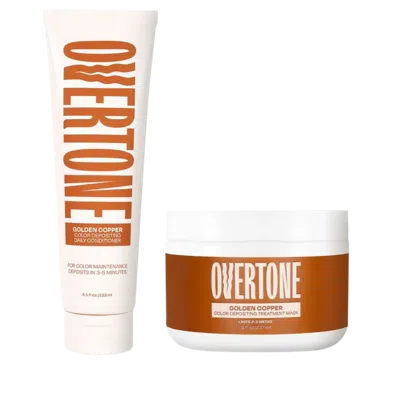 Overtone Healthy Color Duo Coloring Conditioner + Daily Conditioner Set - Golden Copper Healthy Color Duo