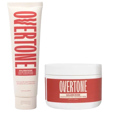 Overtone Healthy Color Duo Coloring Conditioner + Daily Conditioner Set - Golden Rose Healthy Color Duo