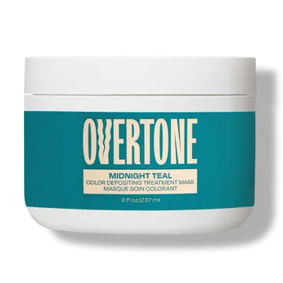 Overtone Semi Permanent Color-depositing Deep Conditioning Mask - Midnight Teal In Blue