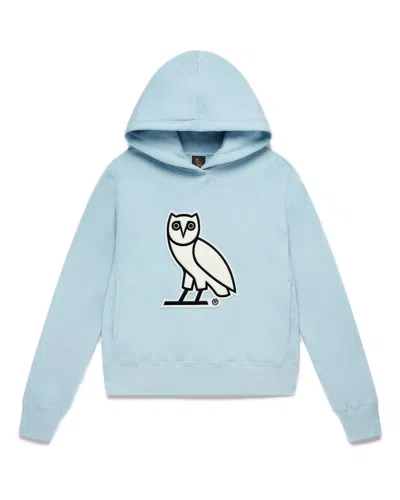 Pre-owned Ovo Chenille Womens Hoodie In Sky Blue