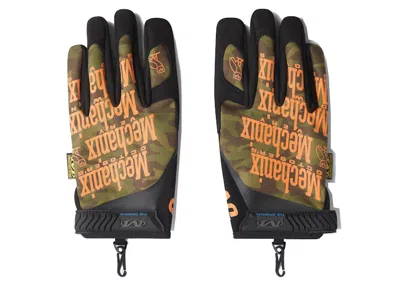 Pre-owned Ovo Mechanix Original Gloves In Green Camo