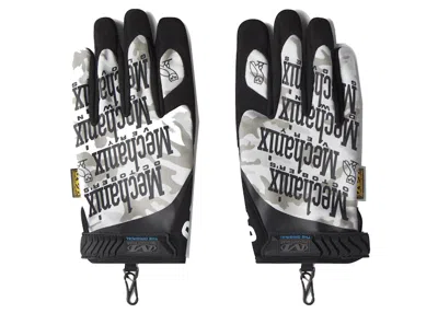 Pre-owned Ovo Mechanix Original Gloves In White Camo