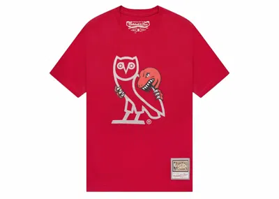Pre-owned Ovo Men's  1995 Raptors Og Owl T-shirt In Red