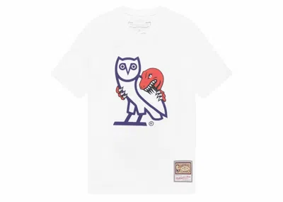 Pre-owned Ovo Men's  1995 Raptors Og Owl T-shirt In White