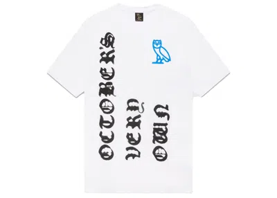 Pre-owned Ovo Men's  416 Dice T-shirt In White