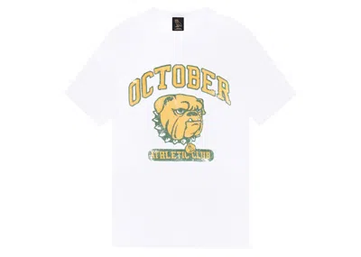 Pre-owned Ovo Men's  Athletic Club T-shirt In White
