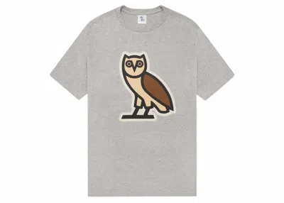 Pre-owned Ovo Men's  Bubble Owl T-shirt In Heather Grey