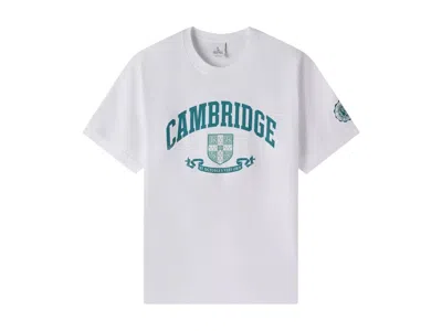 Pre-owned Ovo Men's  Cambridge University Campus T-shirt In White